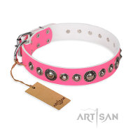 ‘Miss Congeniality’ スタイルのFDTArtisanのデザイナー革首輪 ‘Miss Congeniality’ スタイルのFDTArtisanのデザイナー革首輪