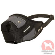 犬訓練用の革とナイロン製　軽量な口輪
