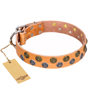 ‘Precious Sparkle’ FDT Artisan装飾付 40mm本革製 犬用首輪 ‘Precious Sparkle’ FDT Artisan装飾付 40mm本革製 犬用首輪