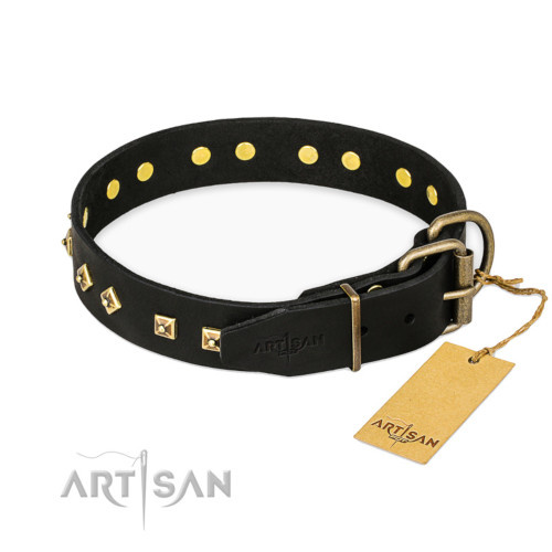 ハスキー　犬用品　本革首輪