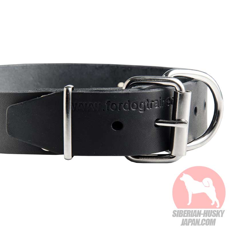 シベリアンハスキー 用品○ 犬の日常用 革製首輪 - ¥6,084